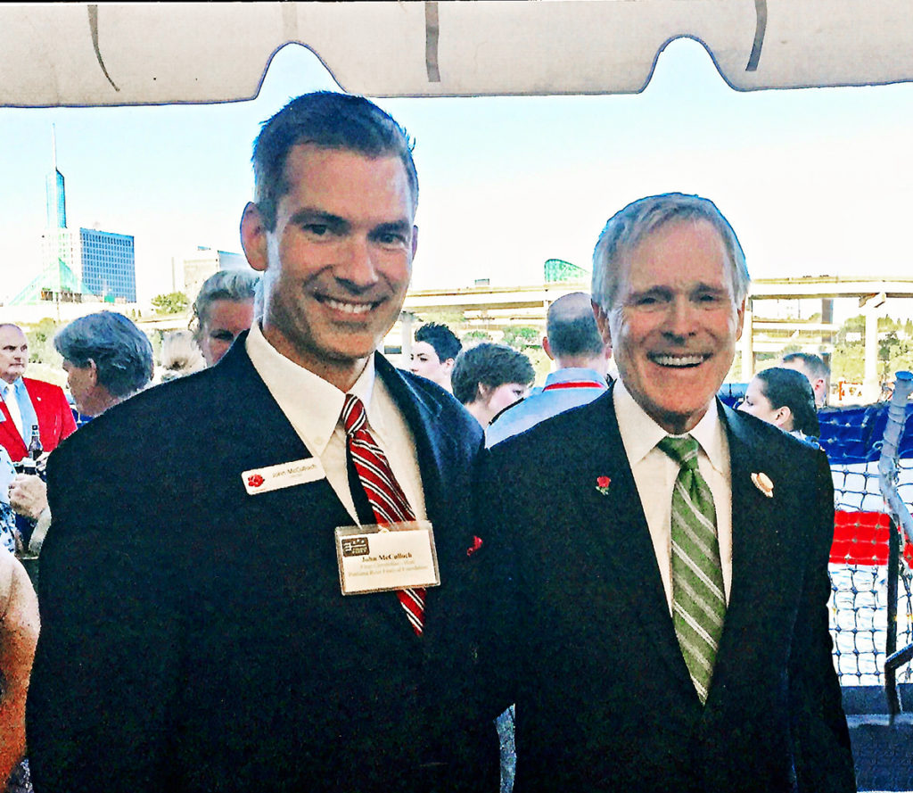 John with United States Secretary of the Navy Ray Mabus.